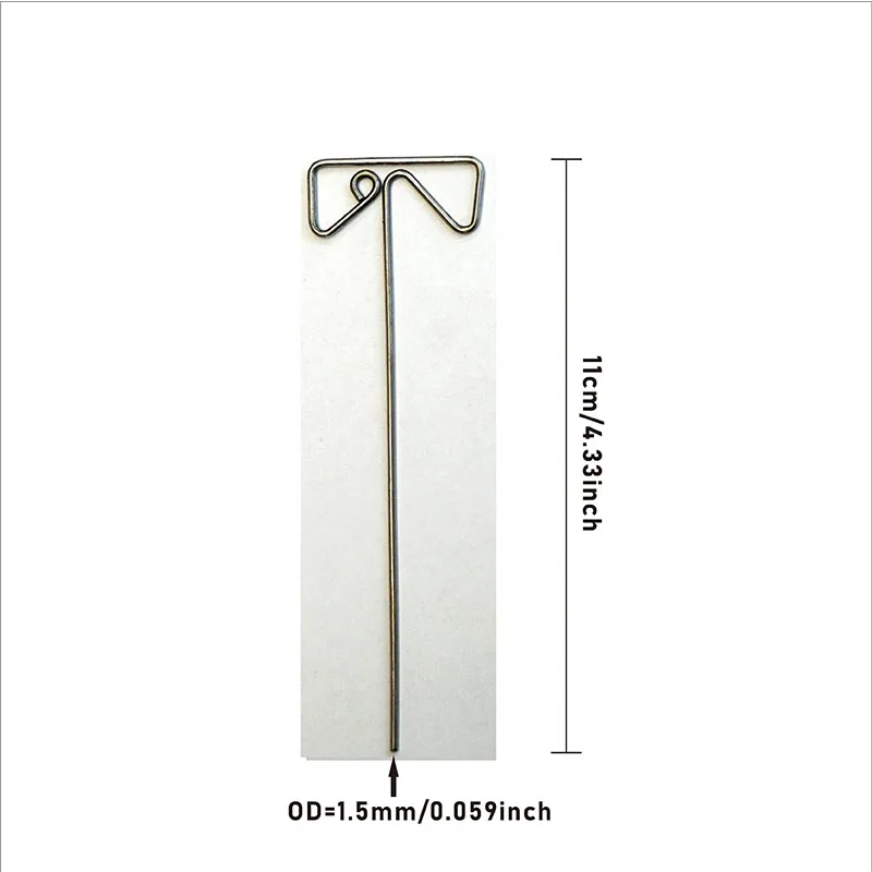 1Pc Flashforge Unclog Pin Specially Design 11cm/4.33inch Work For CREALITY Prusa Voron 3D Printer Unclog Hotend Quick Solution