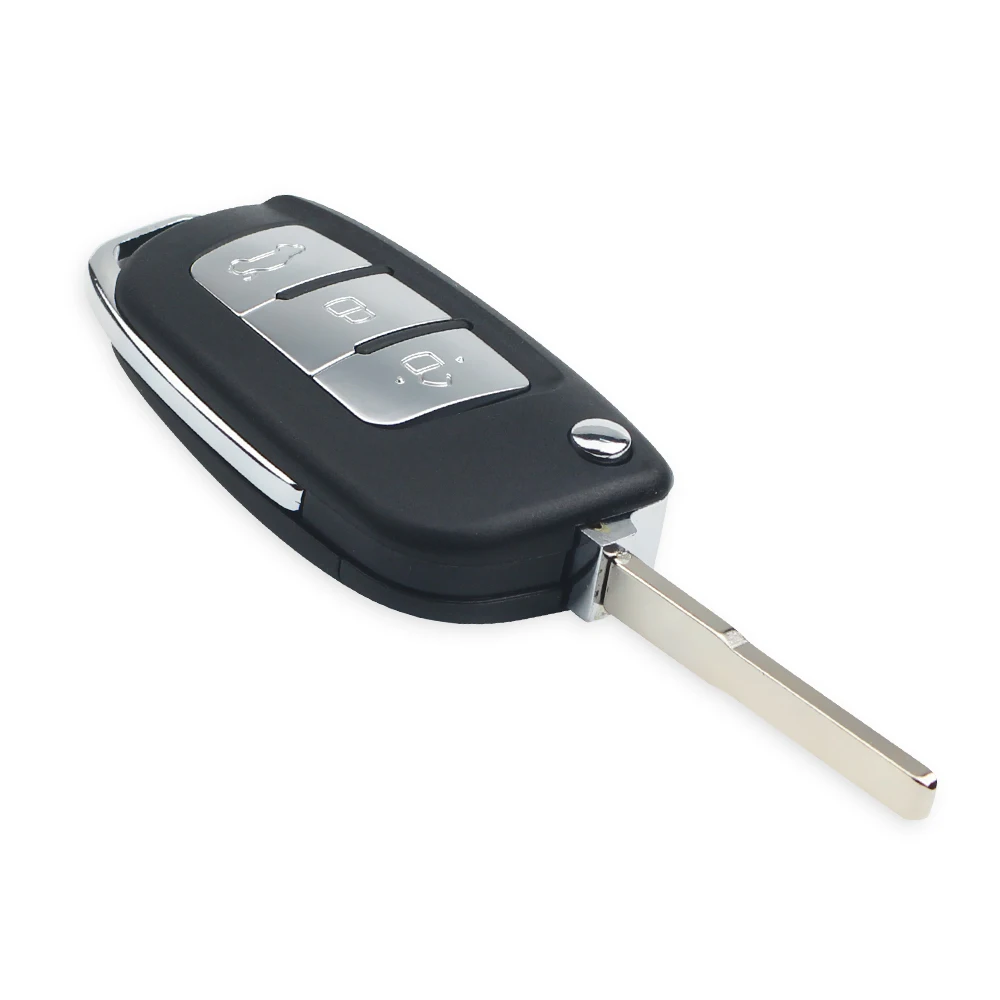 KEYYOU Modified Car Key Shell For Ford Focus Mondeo Focus Fiesta C Max S Max Galaxy Ranger 3 Buttons Flip Remote Key Case