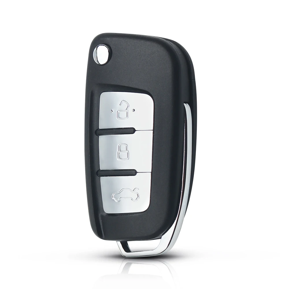 KEYYOU Modified Car Key Shell For Ford Focus Mondeo Focus Fiesta C Max S Max Galaxy Ranger 3 Buttons Flip Remote Key Case