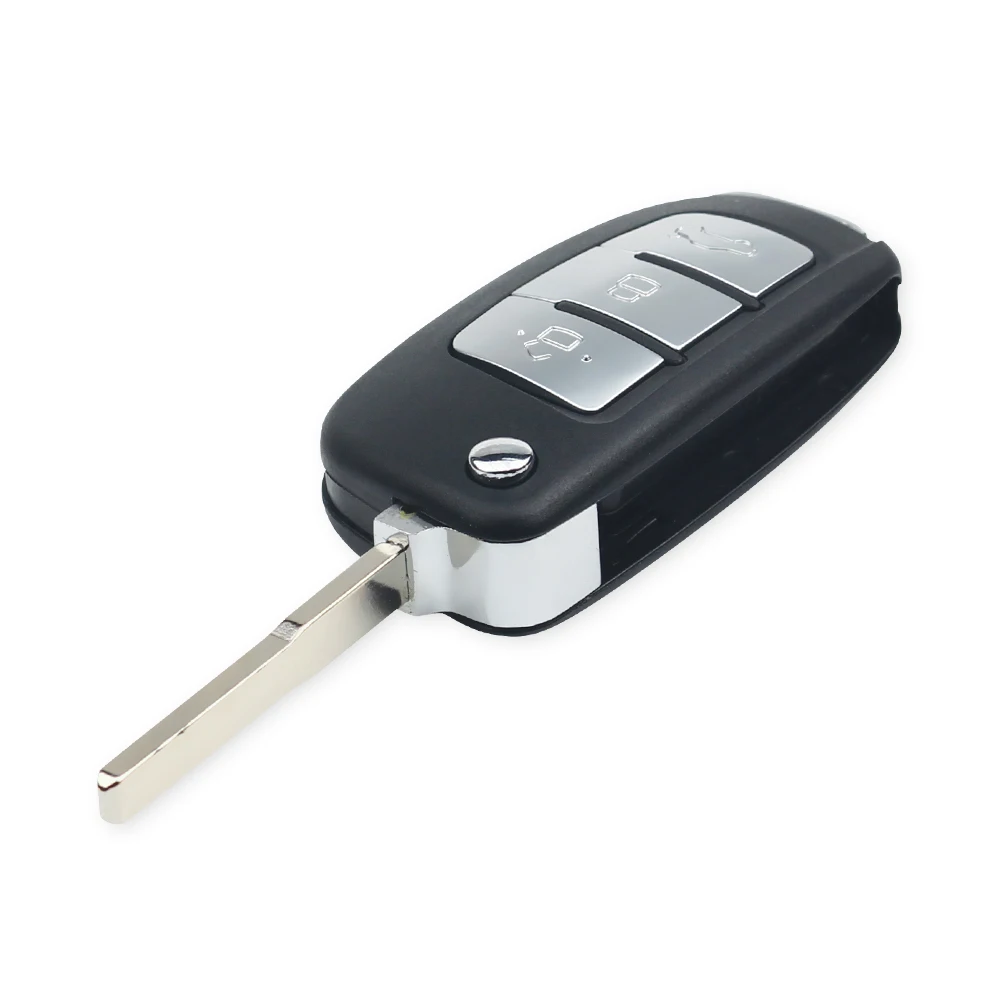 KEYYOU Modified Car Key Shell For Ford Focus Mondeo Focus Fiesta C Max S Max Galaxy Ranger 3 Buttons Flip Remote Key Case