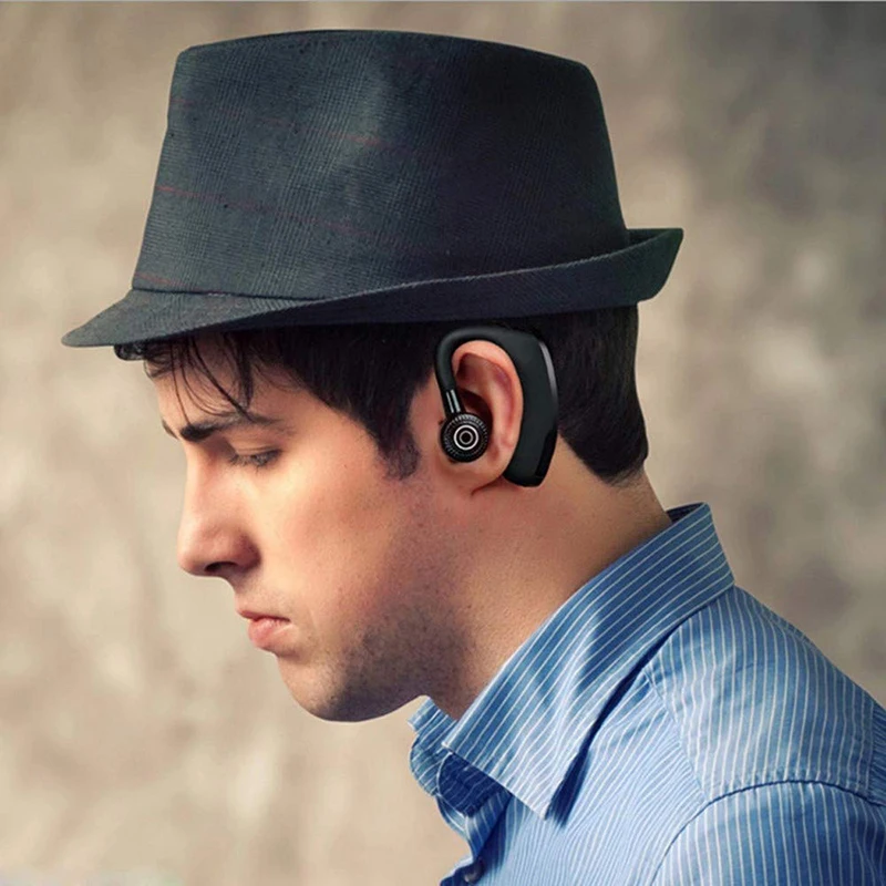 Single Digital Display Wireless Bluetooth Headset General Business Noise Reduction 5.0 Bluetooth Headset with Microphone Headset