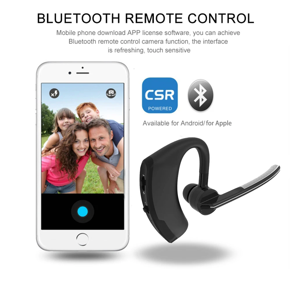 Single Digital Display Wireless Bluetooth Headset General Business Noise Reduction 5.0 Bluetooth Headset with Microphone Headset
