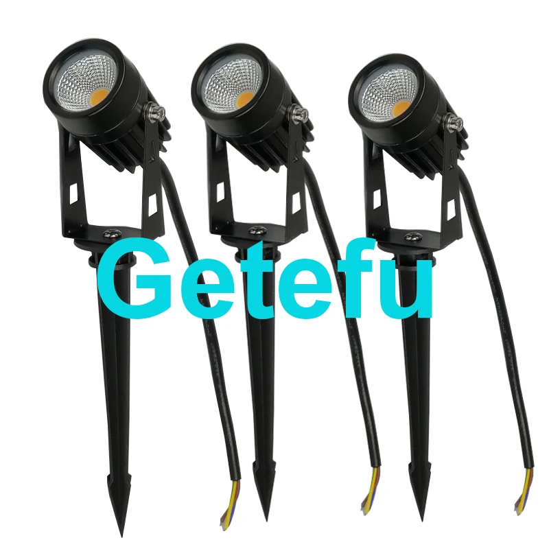 4 Pack New Style COB Garden Lawn Lamp Light 220V 110V 12V Outdoor LED Spike Light 3W 5W Path Landscape Waterproof Spot Bulbs