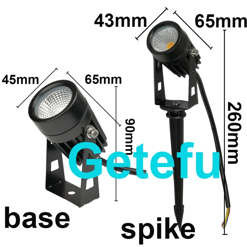 4 Pack New Style COB Garden Lawn Lamp Light 220V 110V 12V Outdoor LED Spike Light 3W 5W Path Landscape Waterproof Spot Bulbs