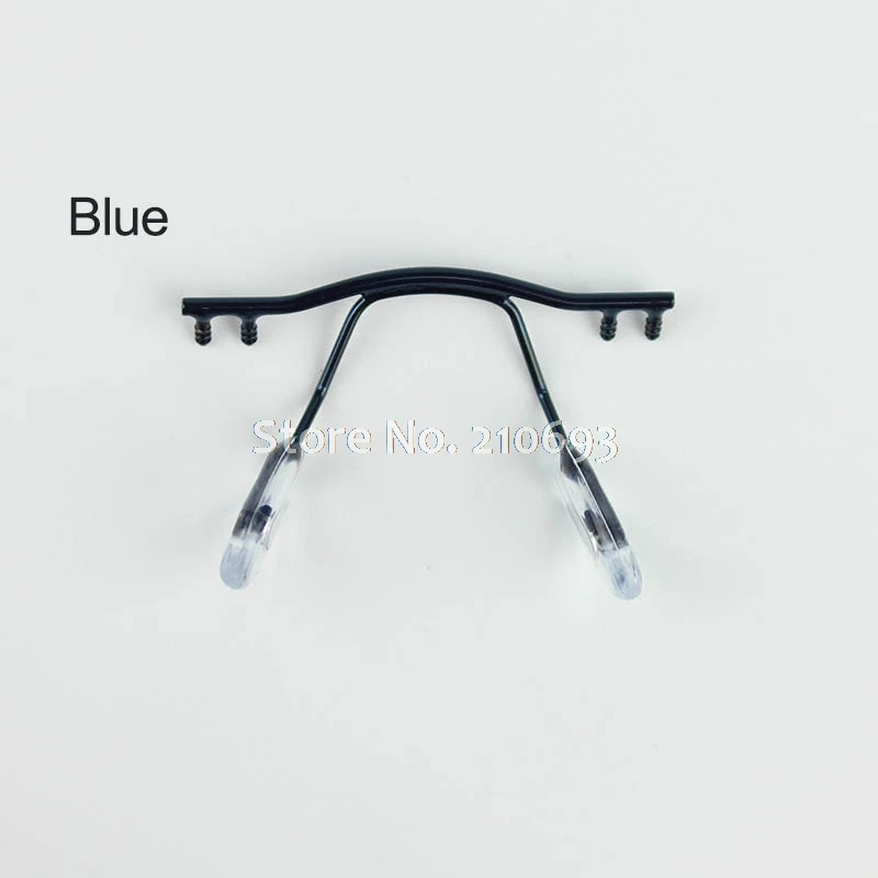 10pcs eyeglasses bridge glasses nose pad arm metal rimless optical frame bridge nose pad holder eyewear accessory
