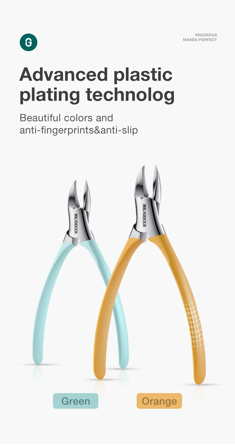 MR.GREEN Toenail Pincers Ingrown Nail Clippers Cutter Stainless Steel Pedicure Tools Thick Toe Nail Deep Into Nail Grooves