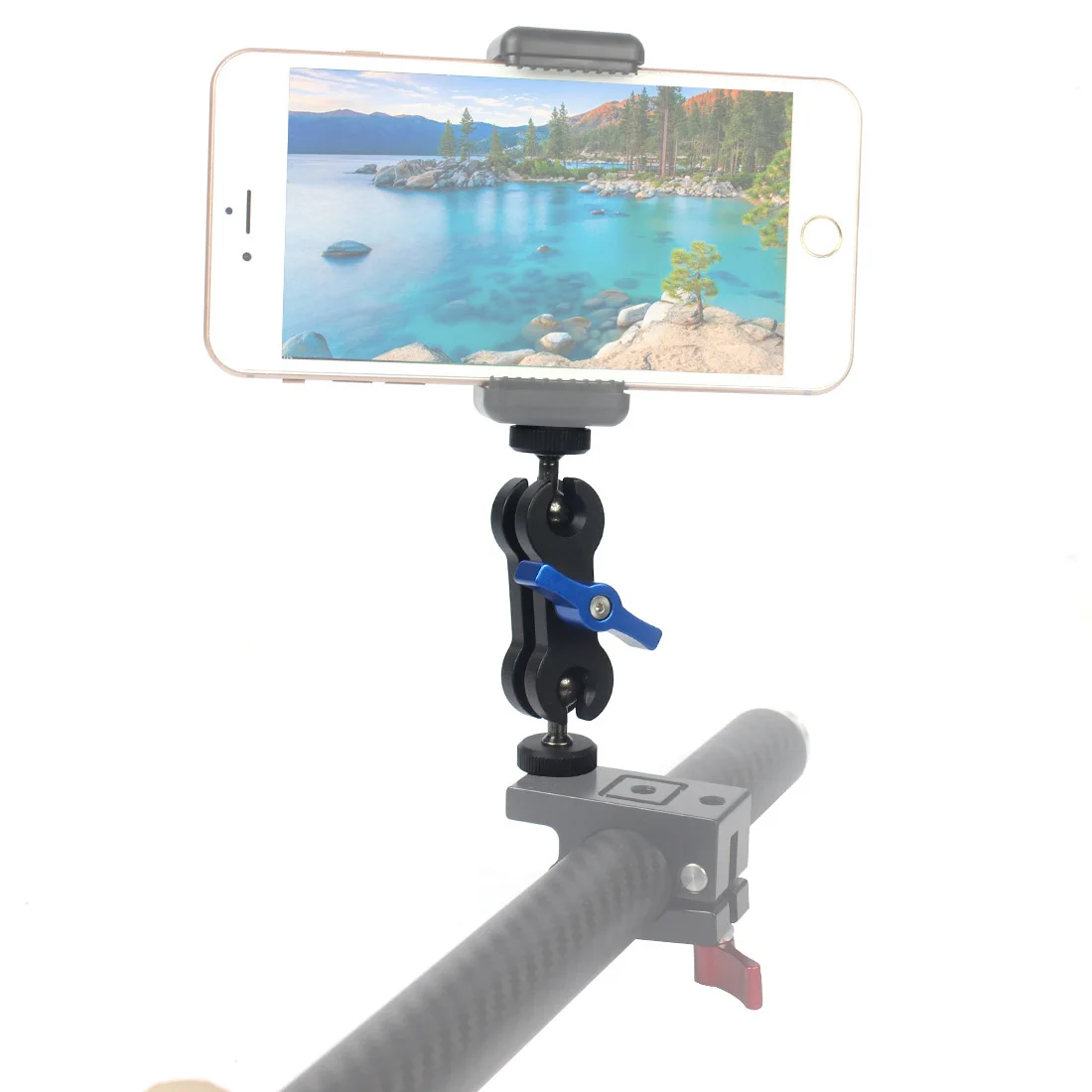 Magic Ball Mount Arm with 1/4 inch Screw for Gopro 13 for DJI OSMO360 for Monitor DSLR Camera Tripod Dual Ball Head Adapter