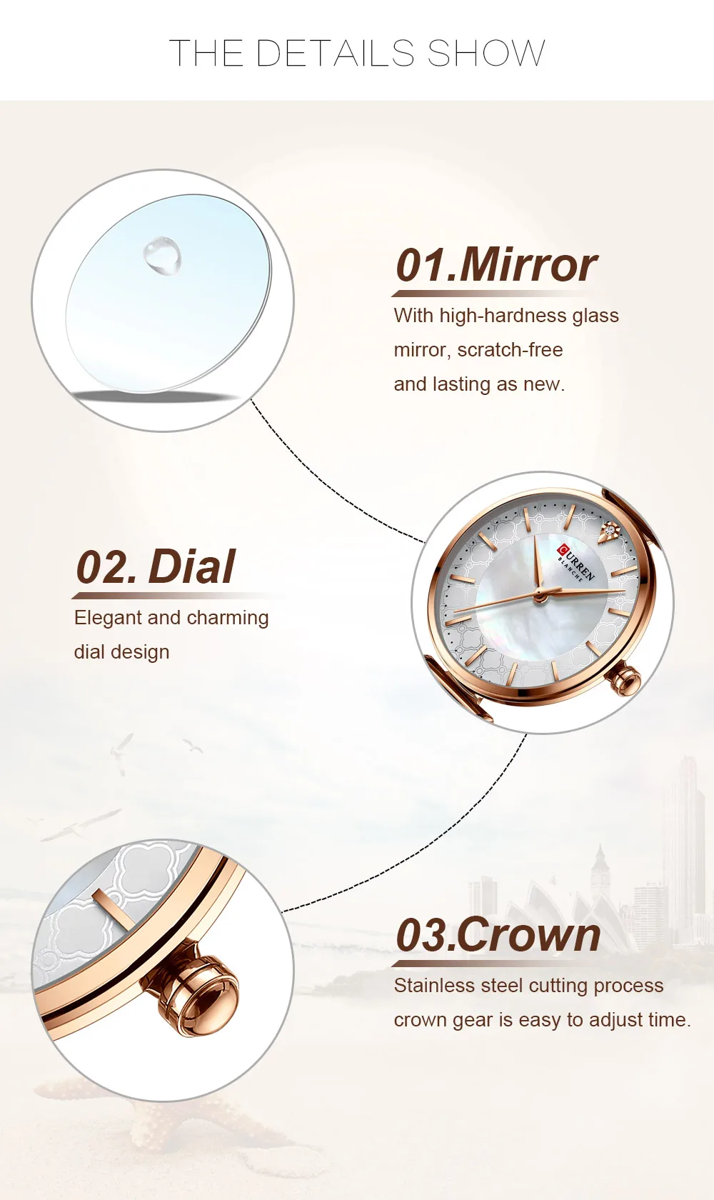 New Fashion Watch Women CURREN Top Brand Ladies Creative Steel Women Bracelet Watches Female Waterproof Clocks Relogio Feminino