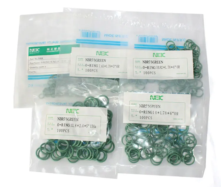 70pcs( 10.8*2.4mm ) #8 R134a NBR Rubber O-Ring Seal Kit, High Temperature Resistance for Car Air Conditioning Valve 5/16 3/8 1/2