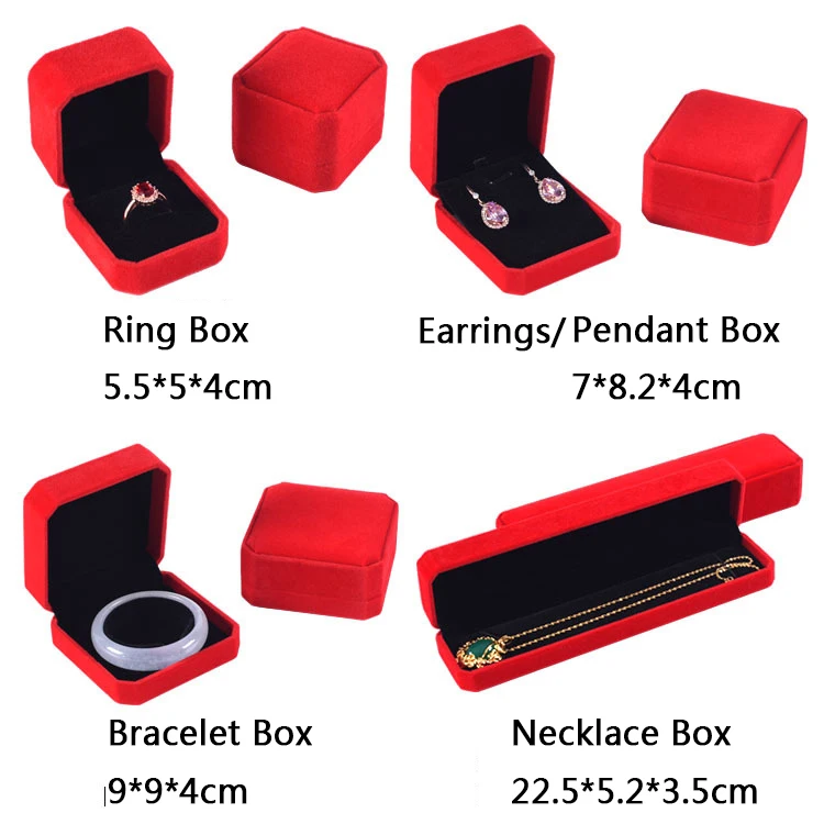 Ring Box Necklace Packaging Organizer Jewelry Packaging Bulk Gift Box Earring Holder Gift Box Necklace Organizer