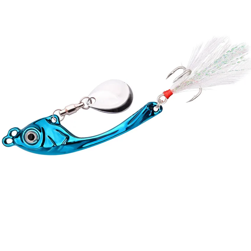 Fishing Spinners VIB Tremor Sequins Trout Spinners Metal Minnow Popper Crank Baits Trout Fishing Lures With Hooks For Saltwater