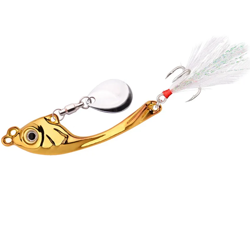 Fishing Spinners VIB Tremor Sequins Trout Spinners Metal Minnow Popper Crank Baits Trout Fishing Lures With Hooks For Saltwater