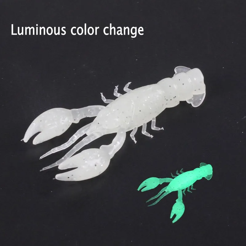 5/10pcs Soft Fish Lures Artificial Shrimp Baits Fishing Tackle Lobster Crayfish Worm Eel Needfish Swimbaits Jig Fishing Tools