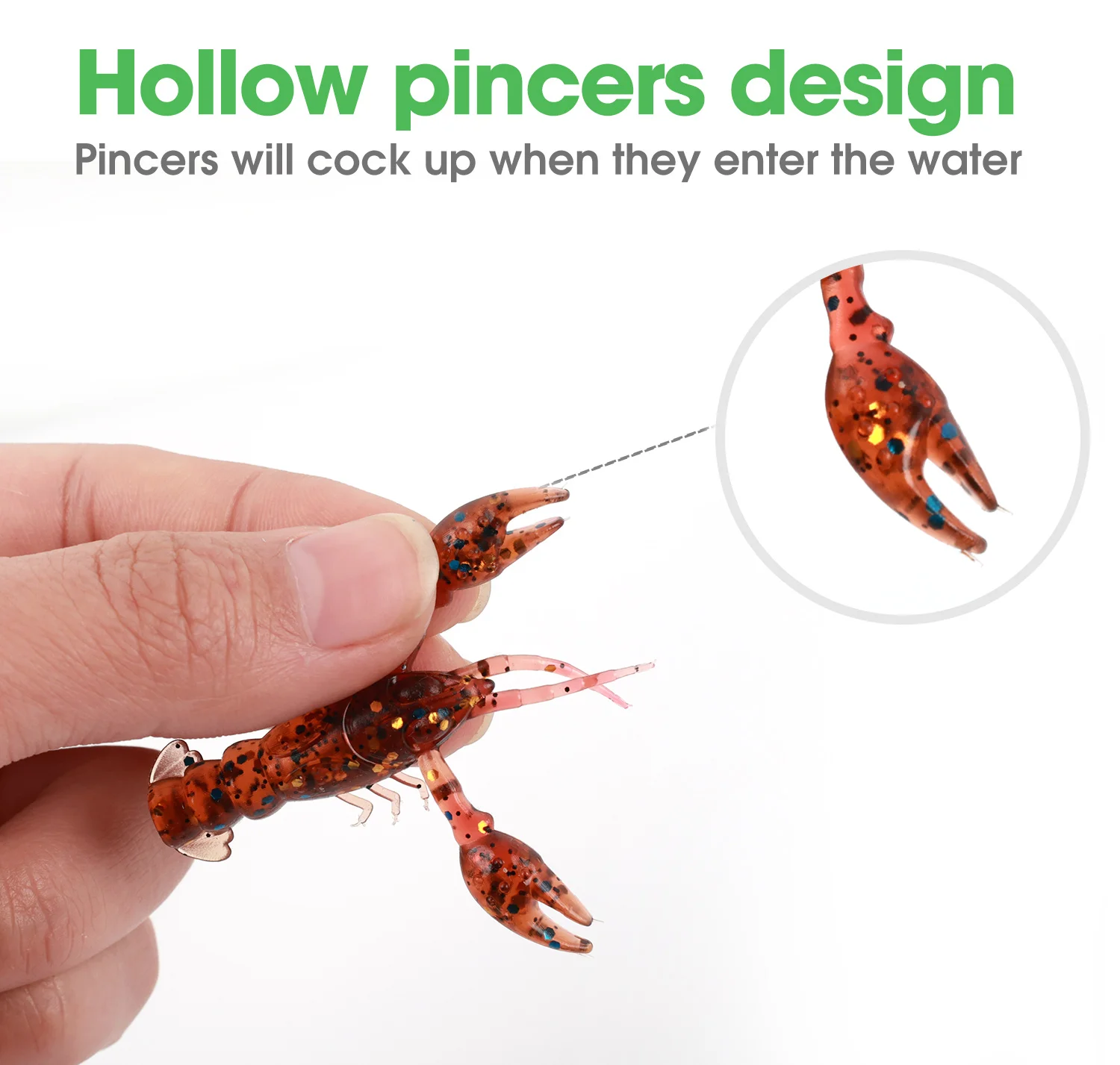 5/10pcs Soft Fish Lures Artificial Shrimp Baits Fishing Tackle Lobster Crayfish Worm Eel Needfish Swimbaits Jig Fishing Tools