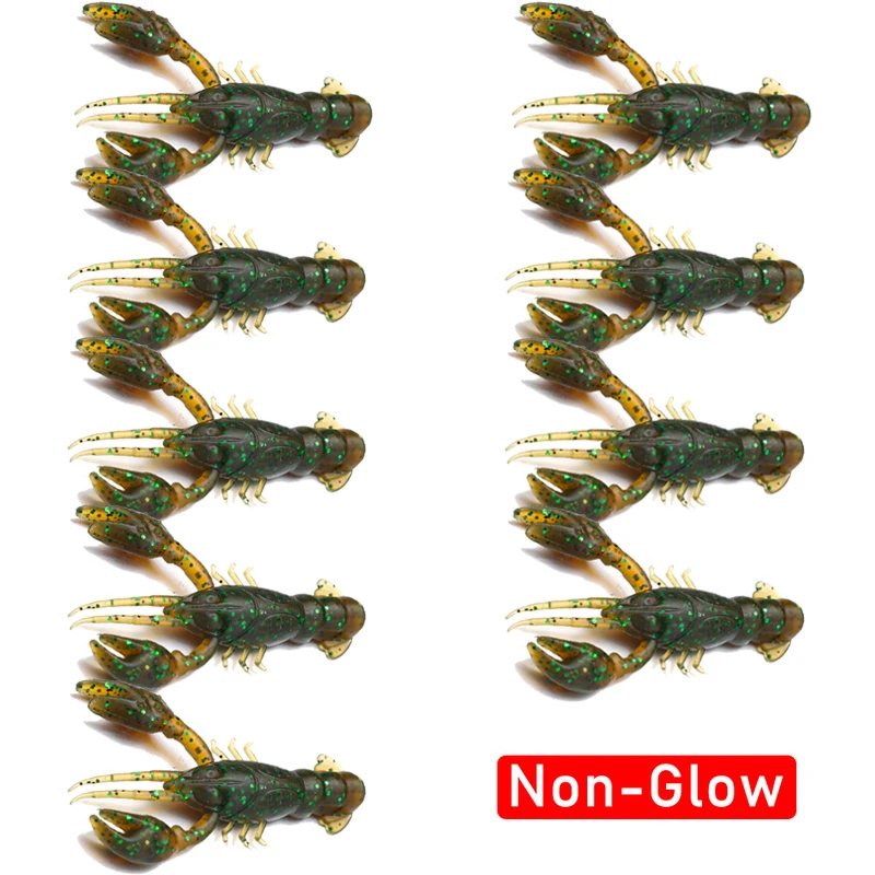 5/10pcs Soft Fish Lures Artificial Shrimp Baits Fishing Tackle Lobster Crayfish Worm Eel Needfish Swimbaits Jig Fishing Tools