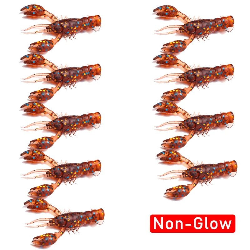 5/10pcs Soft Fish Lures Artificial Shrimp Baits Fishing Tackle Lobster Crayfish Worm Eel Needfish Swimbaits Jig Fishing Tools