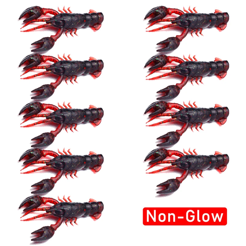 5/10pcs Soft Fish Lures Artificial Shrimp Baits Fishing Tackle Lobster Crayfish Worm Eel Needfish Swimbaits Jig Fishing Tools
