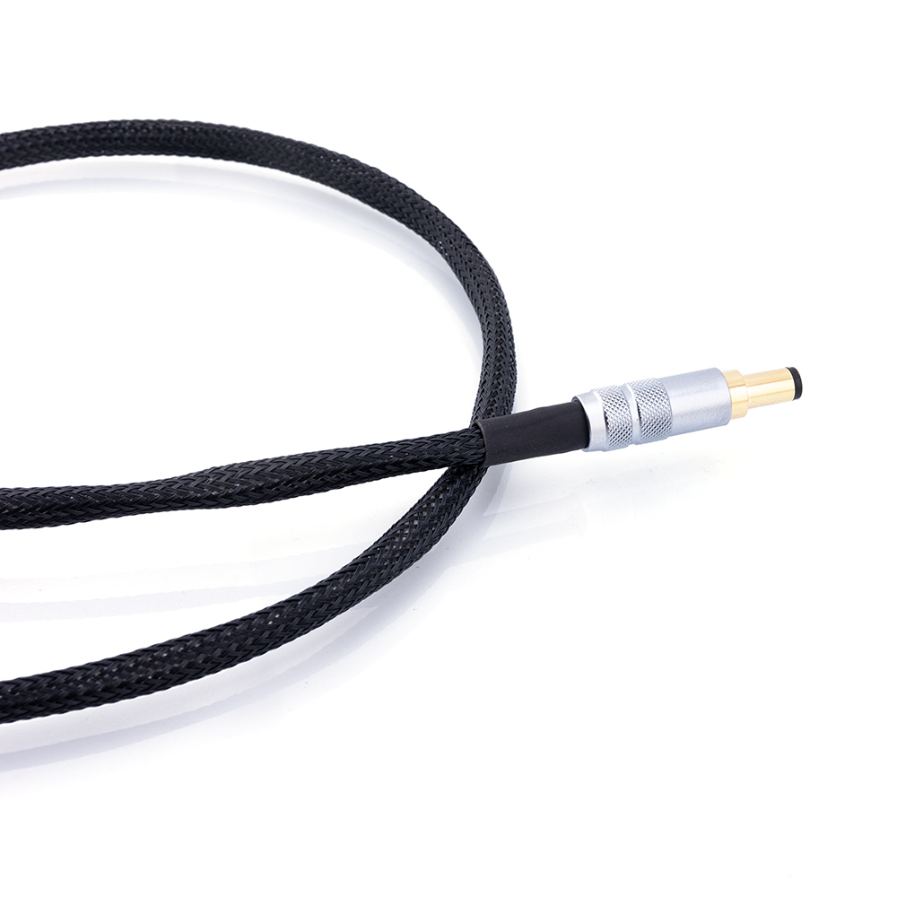 Hifi OCC Silver Plated DC Power Cable GX16-2 Pin To 5.5*2.5/2.1MM AC/DC Phono Amplifier Linear Power Supply Output Cable