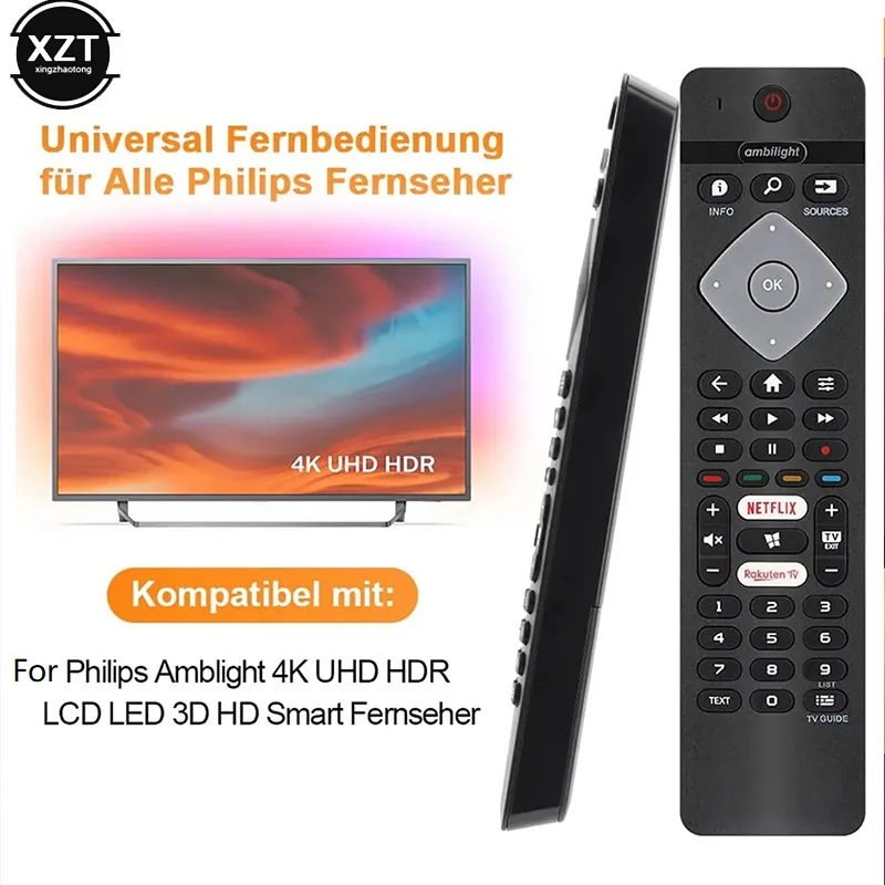 BRC0884402/01 Remote Control Replacement for Philips Ambilight 4K Smart LED TV 75PUS6754/12 65PUS6754/12 65PUS6704/12 55PUS6754