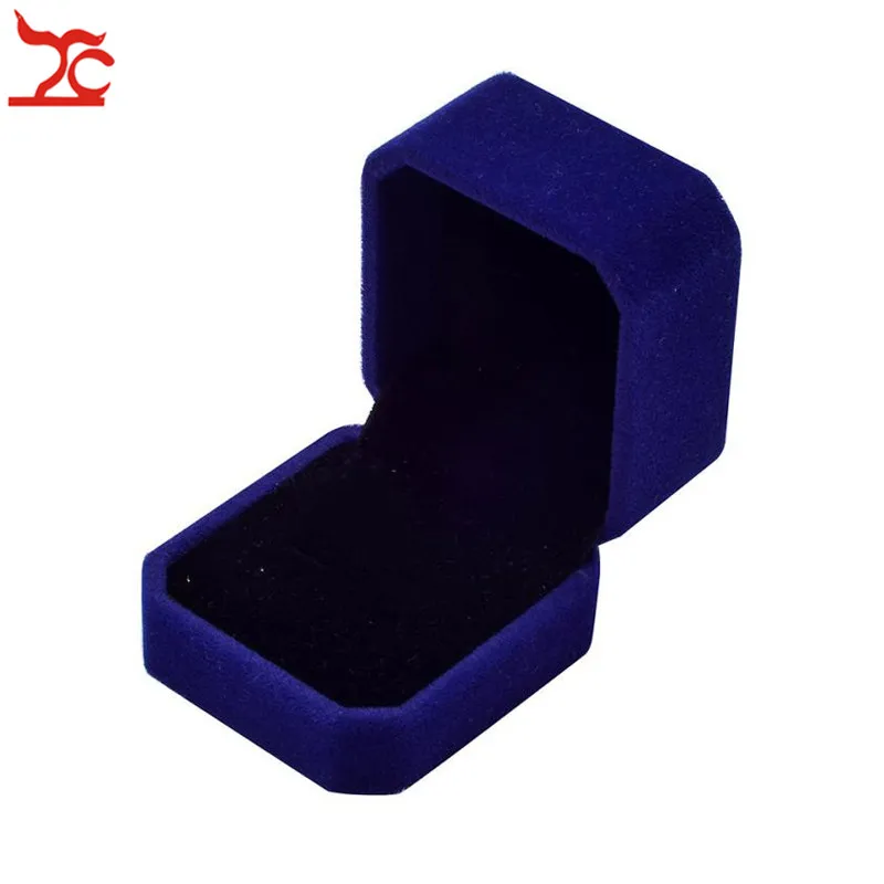 High Quality Square Wedding Velvet Earrings Ring Box Amazing Engagement Party Earring Jewelry Display Gift Case