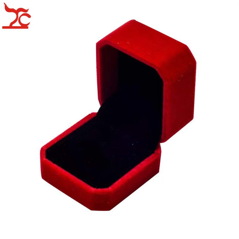 High Quality Square Wedding Velvet Earrings Ring Box Amazing Engagement Party Earring Jewelry Display Gift Case