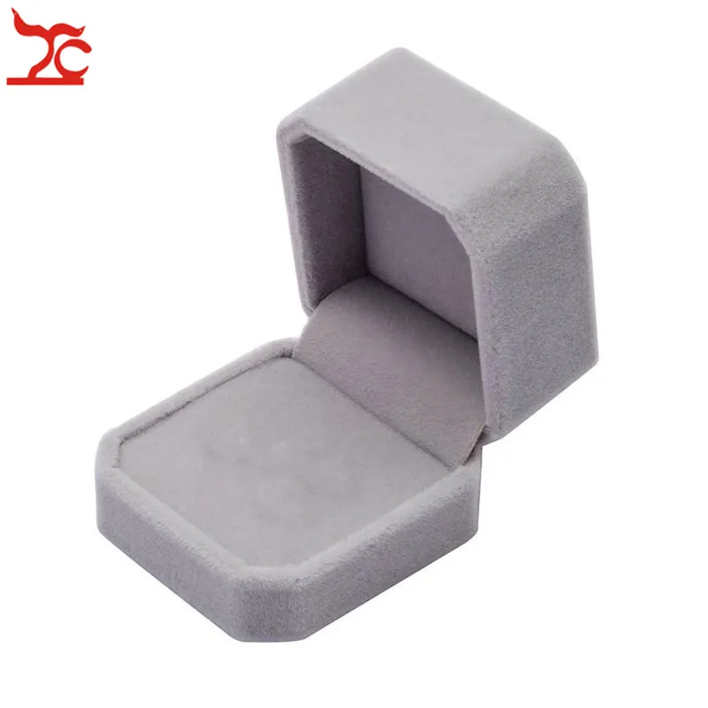 High Quality Square Wedding Velvet Earrings Ring Box Amazing Engagement Party Earring Jewelry Display Gift Case