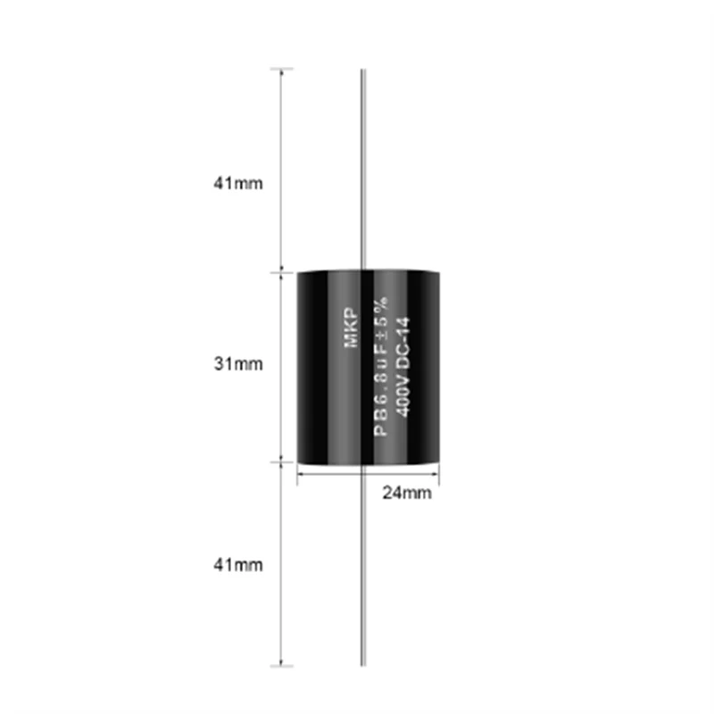 2Pcs MKP Series 400V 0.1uF-47uF Audiophile Frequency-Divided Audio Capacitor Divider 0.1UF 0.22 0.47 1 2.2UF 4.7UF Speaker Audio