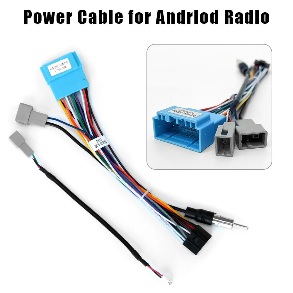 ISO Cable Car Android Player 2Din Stereo Radio Accessories for Kia Suzuki VW Hyundai Honda Toyota Nissan Mitsubish Ford Outlande
