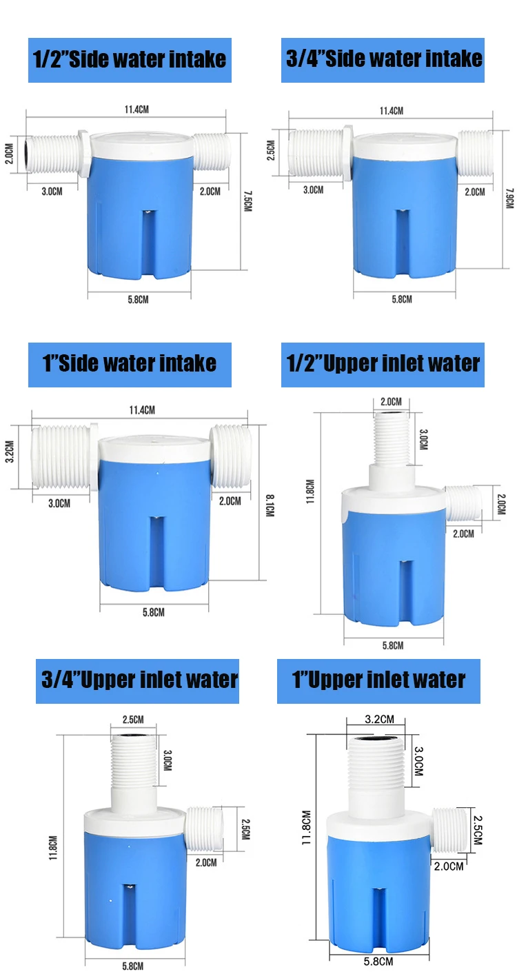 1/2" 3/4" 1" Automatic Water Level Control Valve Float Ball Valve Tank Tower Pool Float Switch Water Inlet Valve Automatic Stop