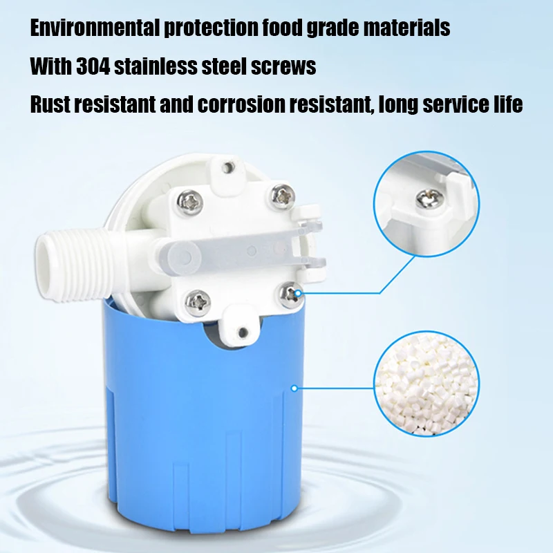 1/2" 3/4" 1" Automatic Water Level Control Valve Float Ball Valve Tank Tower Pool Float Switch Water Inlet Valve Automatic Stop