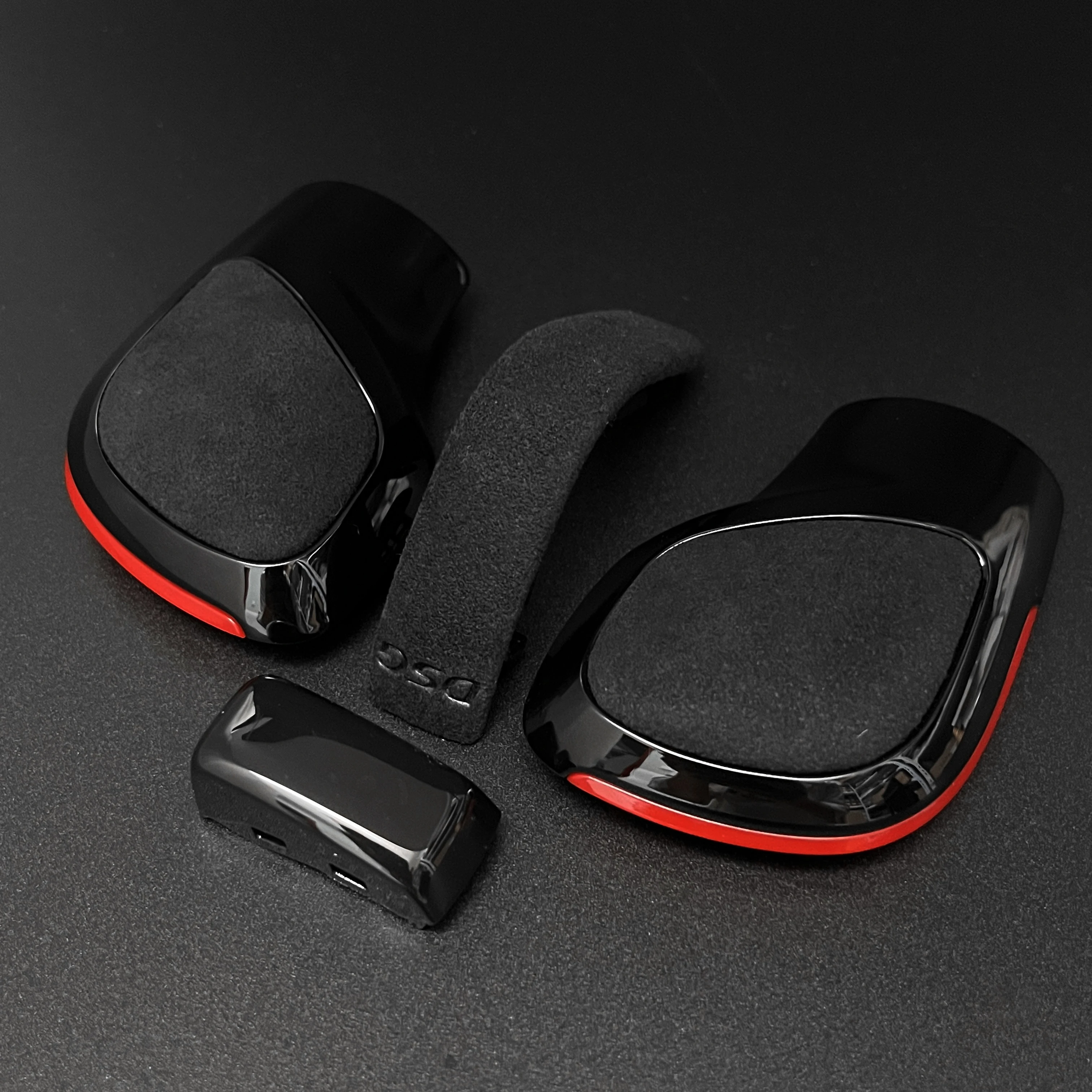 Red Blue Black Chrome Suede Leather Gear Shift Knob Side Cover DSG Emblem For VW Golf 6 7 R GTI Passat B7 B8 CC R20 Jetta MK6