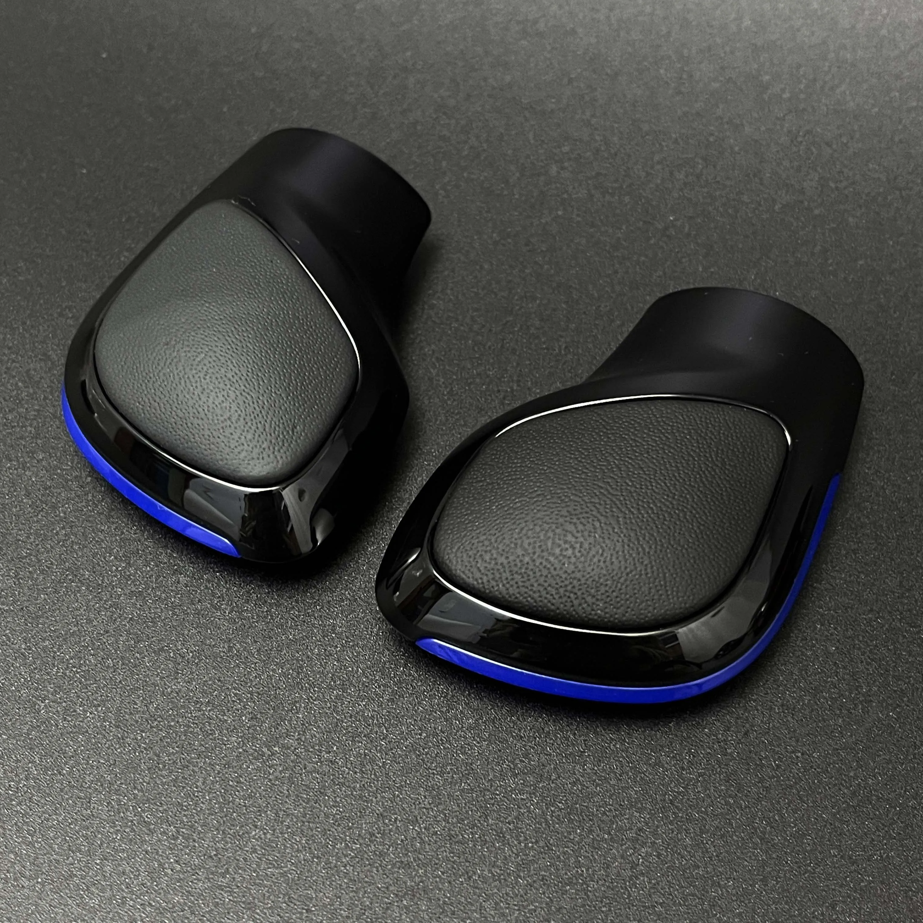 Red Blue Black Chrome Suede Leather Gear Shift Knob Side Cover DSG Emblem For VW Golf 6 7 R GTI Passat B7 B8 CC R20 Jetta MK6