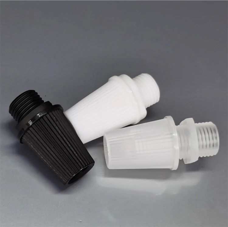 Plastic Cable 25PCS/lotStrain Plastic White/Black Reliefs Wire Clamp Male M10Thread Cord Grips For Pendant Light Accessories