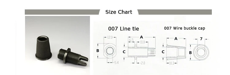 Plastic Cable 25PCS/lotStrain Plastic White/Black Reliefs Wire Clamp Male M10Thread Cord Grips For Pendant Light Accessories