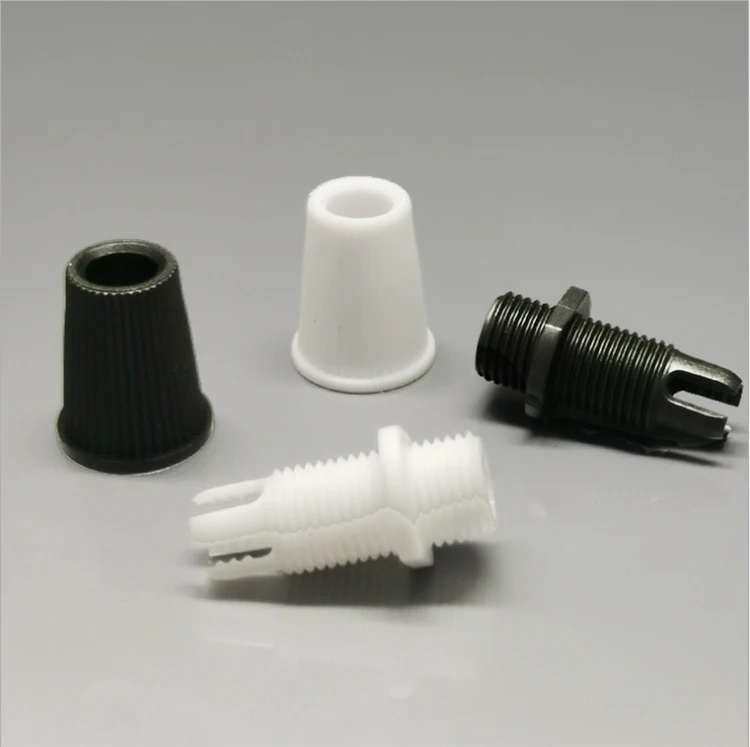 Plastic Cable 25PCS/lotStrain Plastic White/Black Reliefs Wire Clamp Male M10Thread Cord Grips For Pendant Light Accessories