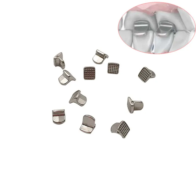 10pcs/bag Dental Materials Bite Turbos Orthodontic Tongue Tamer Habbit Correction Button Orthodontic Bondable Bracket