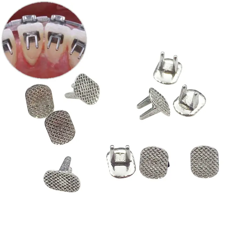 10pcs/bag Dental Materials Bite Turbos Orthodontic Tongue Tamer Habbit Correction Button Orthodontic Bondable Bracket