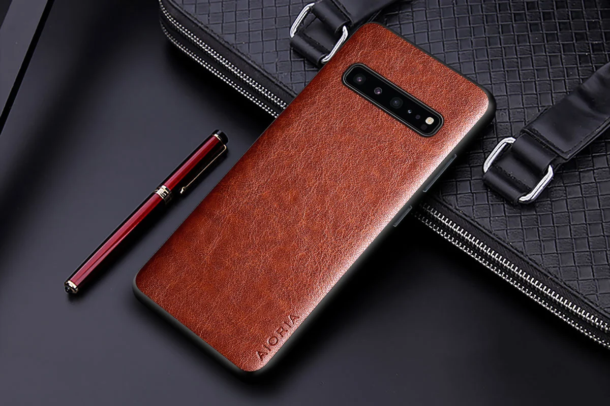 Case for Samsung Galaxy S10 Plus S10E S10 Lite 5G coque Luxury leather Business solid color cover for samsung galaxy s10 case