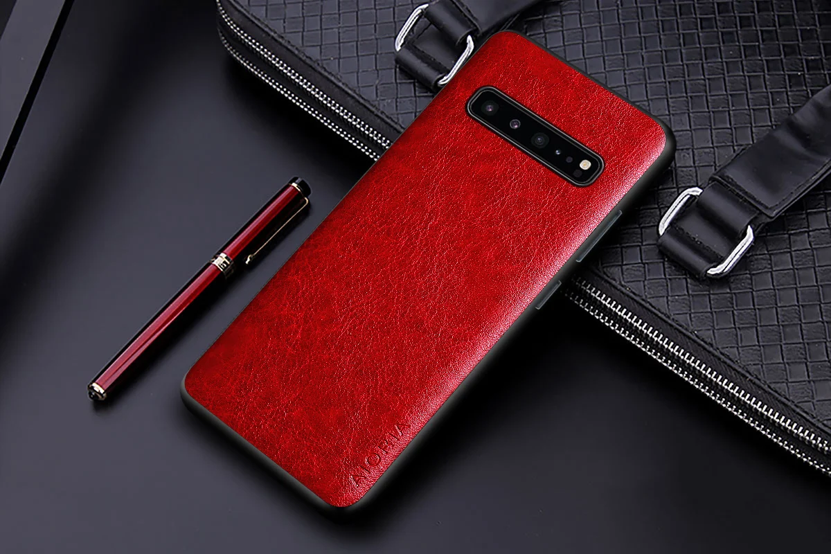 Case for Samsung Galaxy S10 Plus S10E S10 Lite 5G coque Luxury leather Business solid color cover for samsung galaxy s10 case