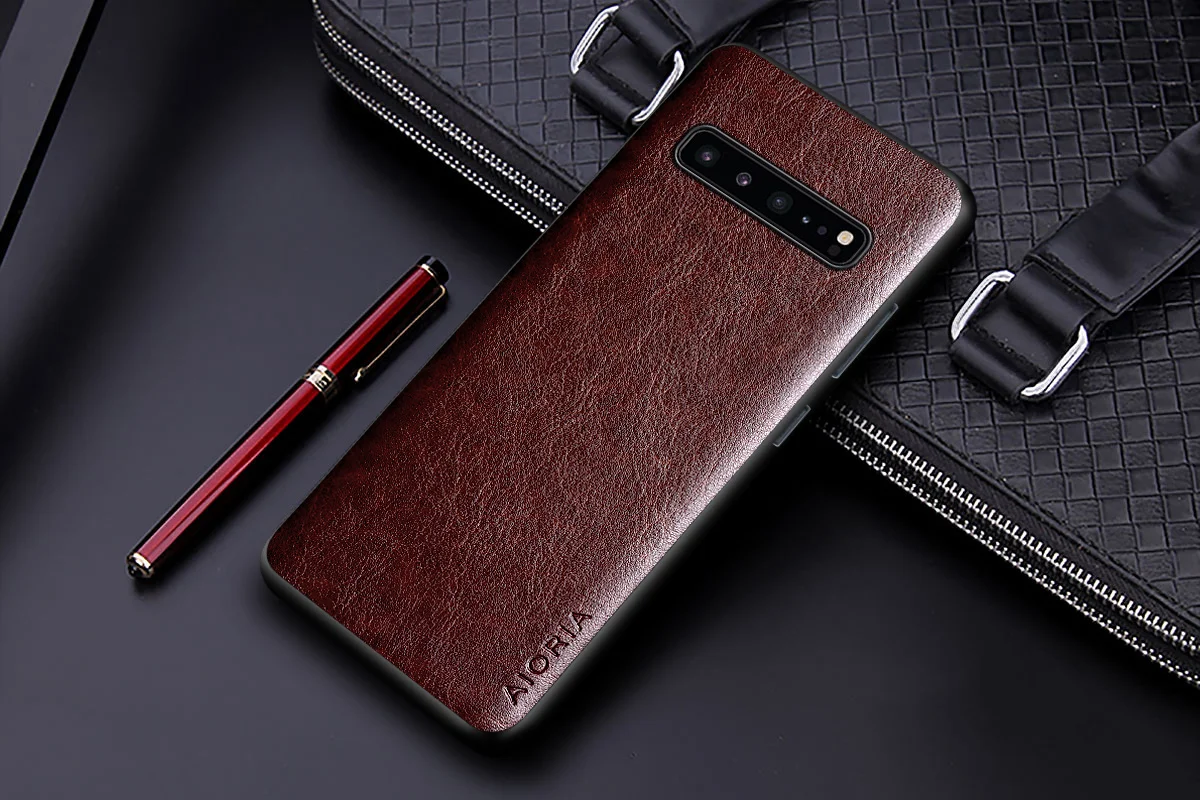 Case for Samsung Galaxy S10 Plus S10E S10 Lite 5G coque Luxury leather Business solid color cover for samsung galaxy s10 case