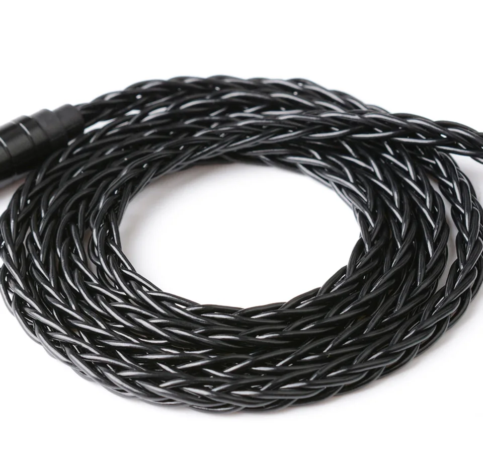 NICEHCK BlackWheat 8 Core Silver Plated Copper Microphone Cable MMCX/QDC/0.78 2Pin With Mic for DB1 DB3 AS10 EDX CA4 C12