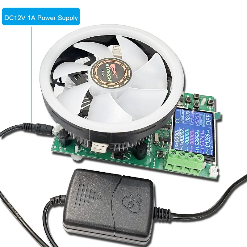 180W DC Tester APP Electronic Load Lithium Battery Capacity Monitor Discharge Charge Power Meter Supply Checker + PD/QC Trigger