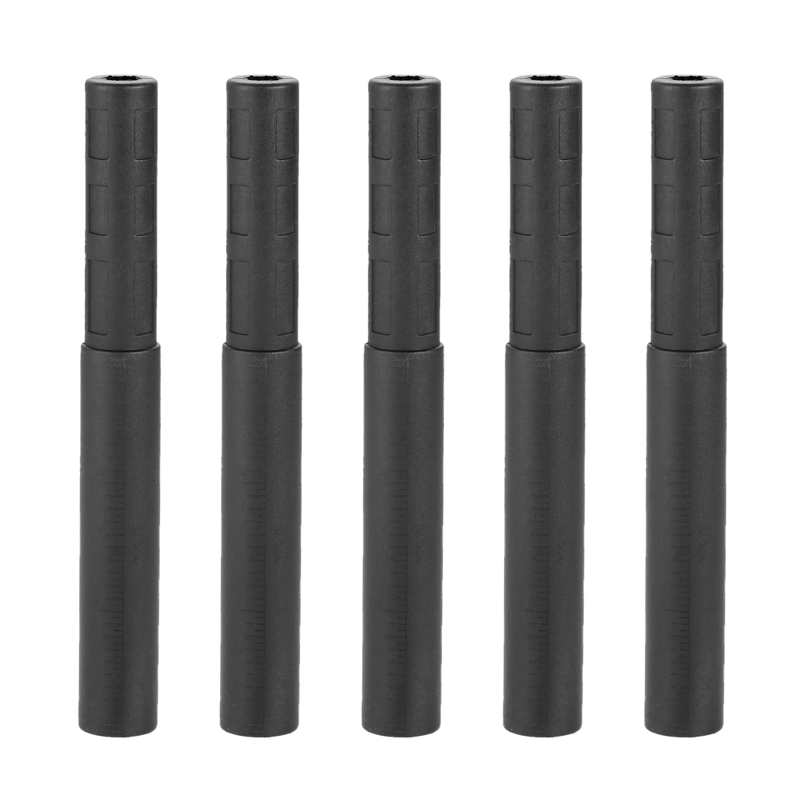 10Pcs Black Golf Club Carbon Fiber Extension Rods Kit Butt Extender Stick for Iron /Graphite Shaft Putter Golf Accessories 125mm
