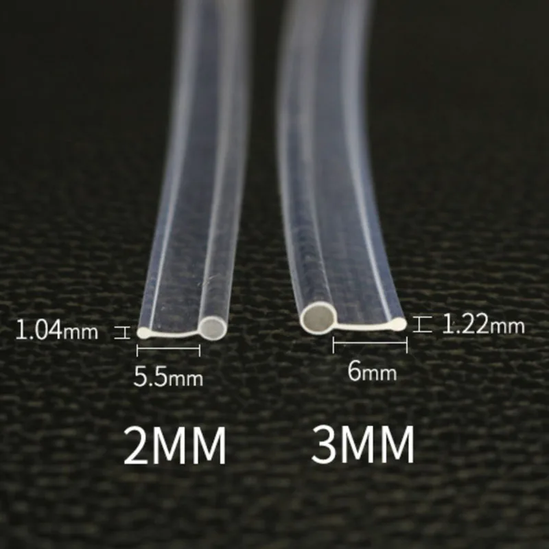 5mX Skirt Side Glow 2mm 3mm Diameter Plastic PMMA Fiber Optic Cable For Car Decorative Lighting