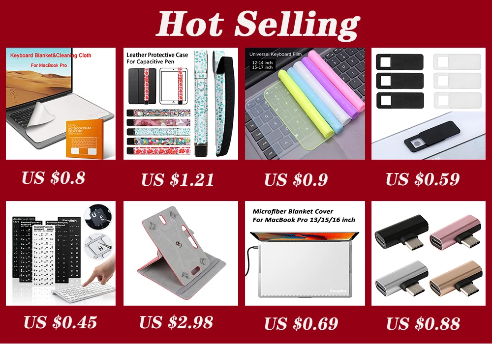 Notebook Palm Keyboard Blanket Cover Microfiber Dustproof Protective Film Laptop Screen Cleaning Cloth MacBook Pro 13/15/16 Inch