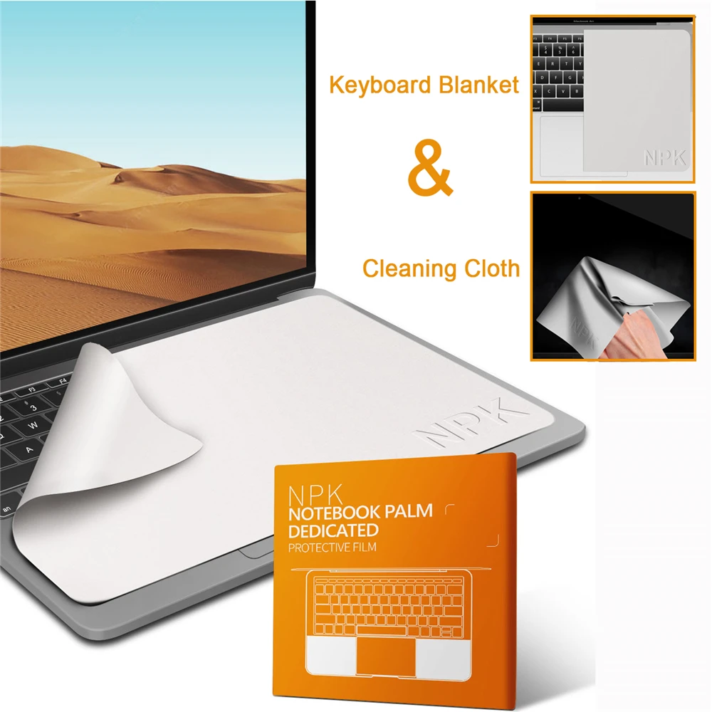 Notebook Palm Keyboard Blanket Cover Microfiber Dustproof Protective Film Laptop Screen Cleaning Cloth MacBook Pro 13/15/16 Inch