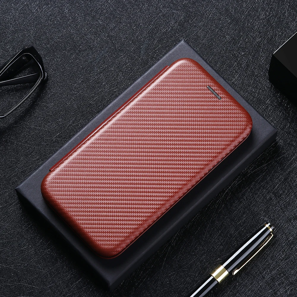 Carbon Fiber Magnetic Leather Flip Cover Case for Oneplus 13 12 12R 11R 10 9 Pro 8T 8 Pro 7T 6T Nord4 Shell Wallet Card Holder