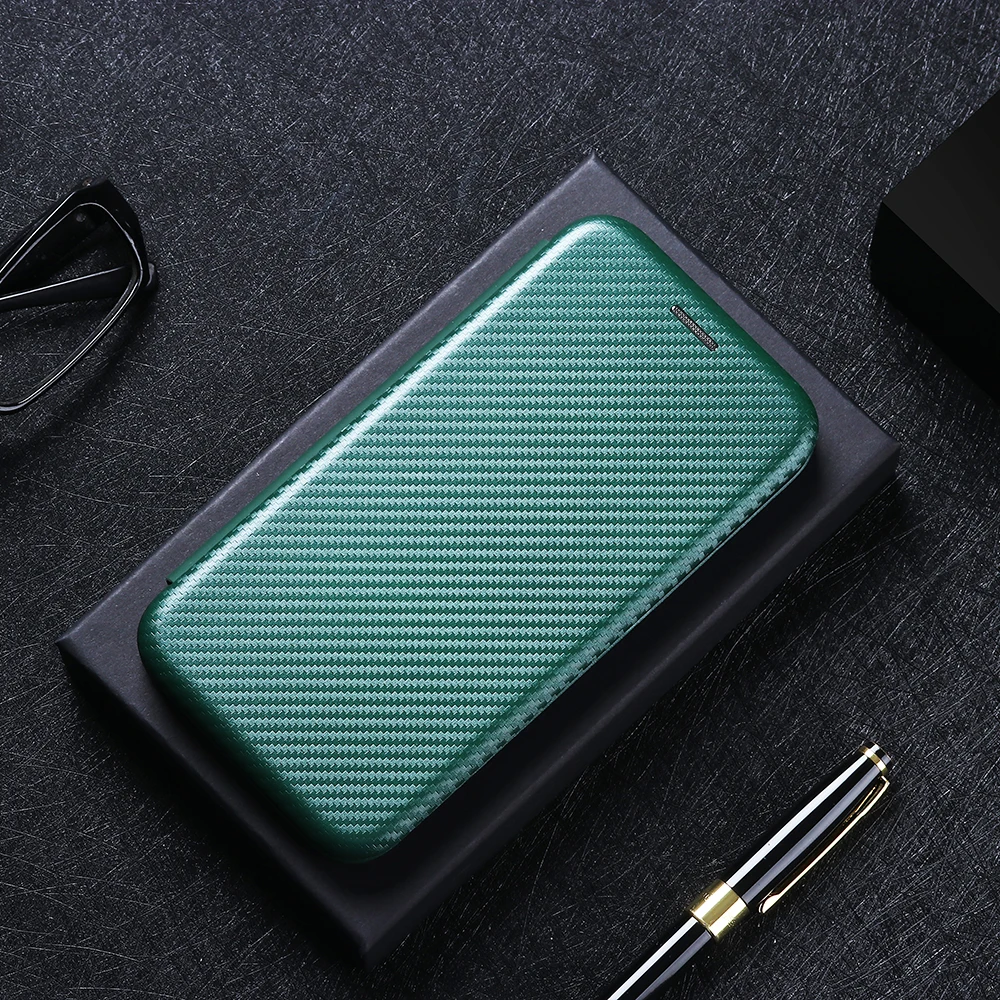 Carbon Fiber Magnetic Leather Flip Cover Case for Oneplus 13 12 12R 11R 10 9 Pro 8T 8 Pro 7T 6T Nord4 Shell Wallet Card Holder