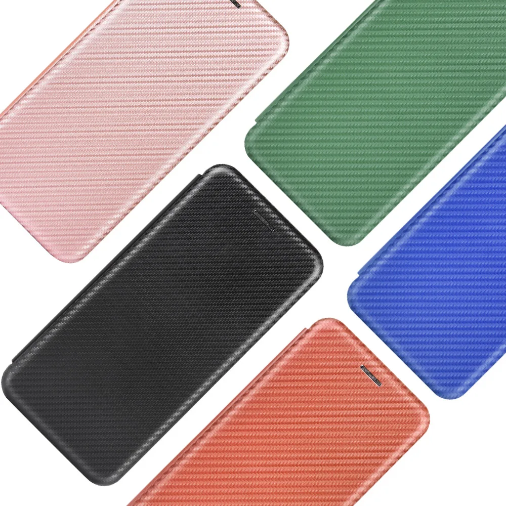 Carbon Fiber Magnetic Leather Flip Cover Case for Oneplus 13 12 12R 11R 10 9 Pro 8T 8 Pro 7T 6T Nord4 Shell Wallet Card Holder
