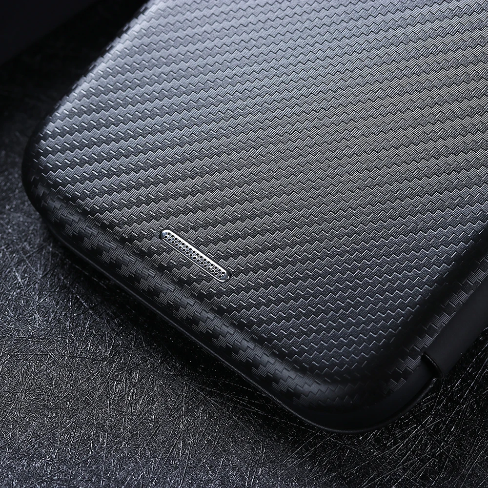 Carbon Fiber Magnetic Leather Flip Cover Case for Oneplus 13 12 12R 11R 10 9 Pro 8T 8 Pro 7T 6T Nord4 Shell Wallet Card Holder
